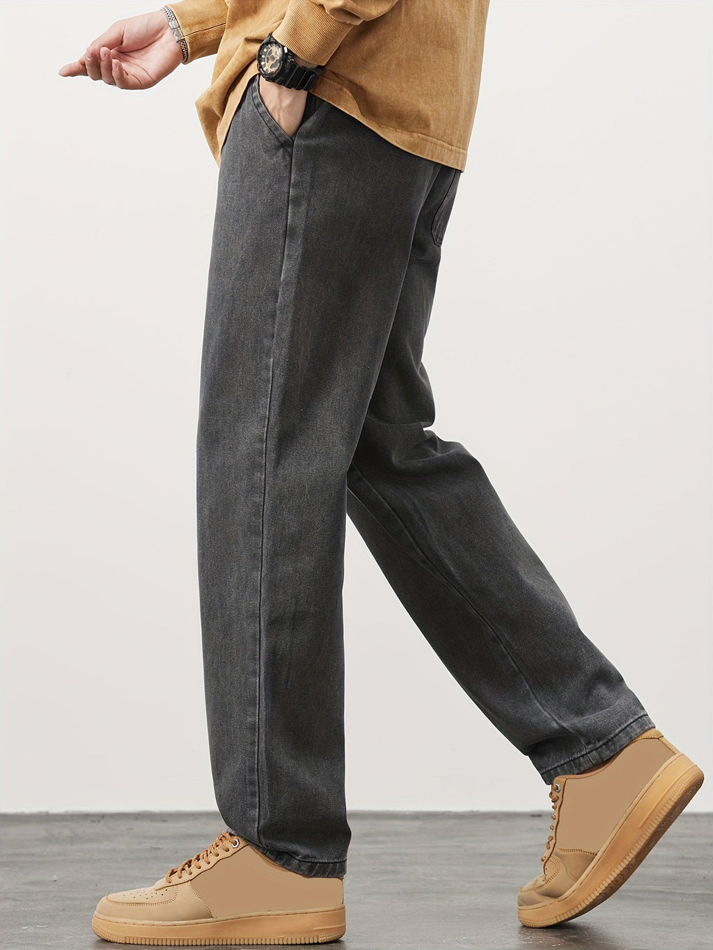 Jovial Joggers Mænd | Blødt Fleece, Vintagevasket Finish 3