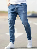 Klassiske Slim Fit Jeans Herre | Stretch Denim til Mænd, Tilspidsede Ben 0